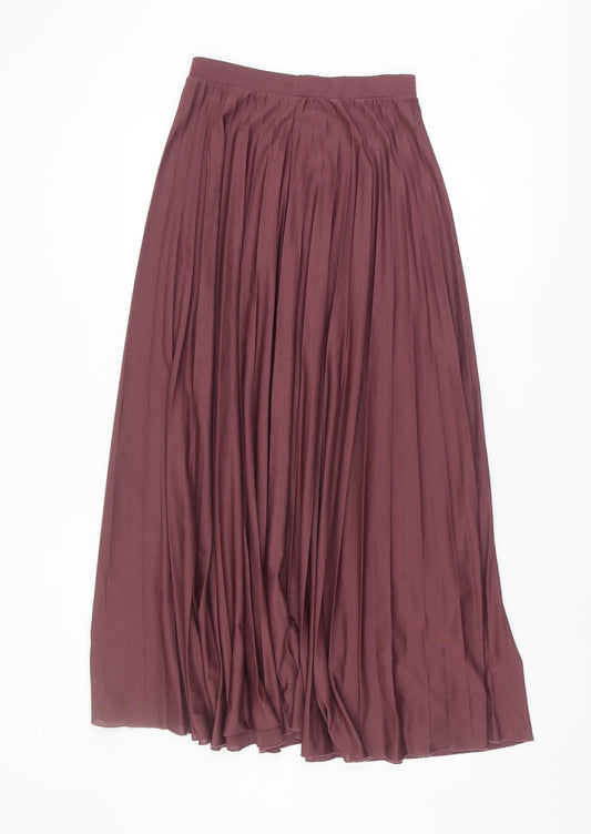 ASOS Women's Purple Pleated Skirt Size 8