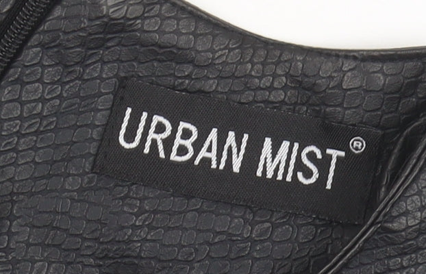Womens UK Size M Urban Mist Black Basic Tank