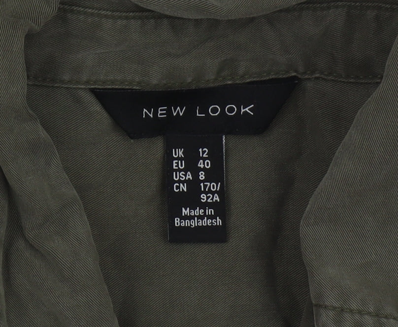 New Look Women's Green Button-Up Shirt