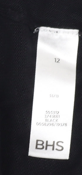 Womens UK Size 12 BHS Black Cardigan Jumper