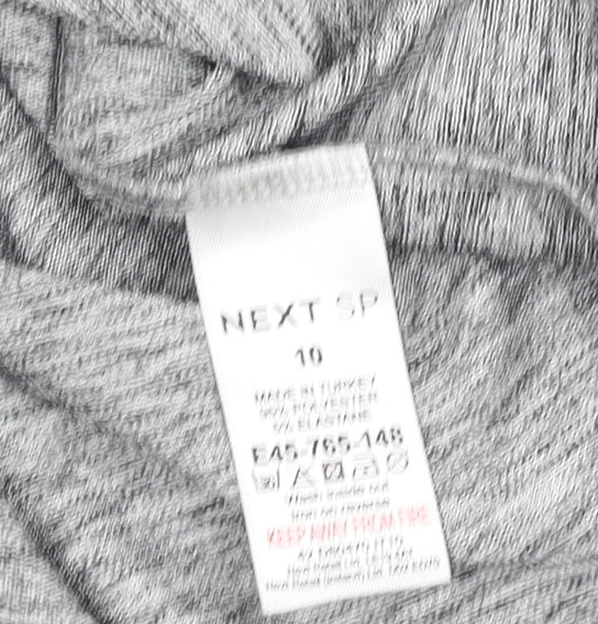 Womens UK Size 10 NEXT Grey Basic Tank