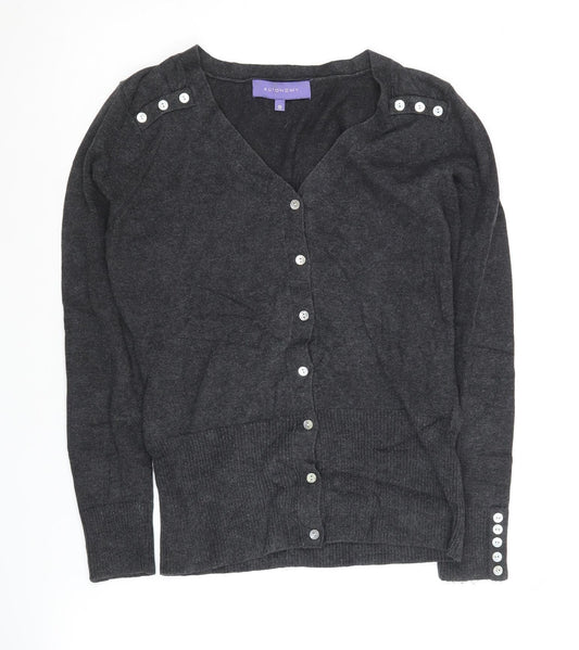 Womens UK Size S Autonomy Black Cardigan Jumper