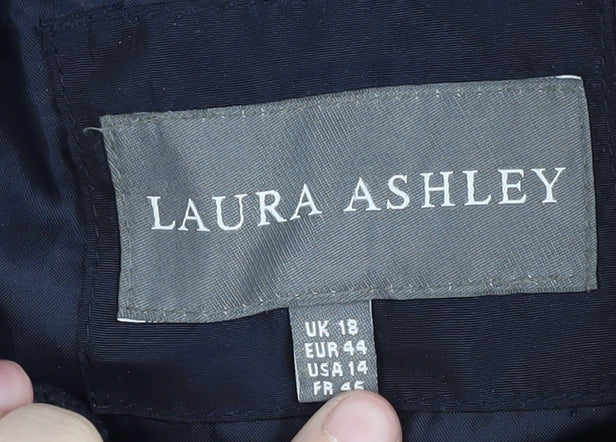 Laura Ashley Women's Blue Puffer Jacket Size 18