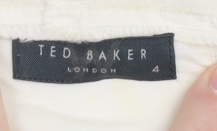 Womens UK Size 4 Ted Baker Ivory Basic Jacket