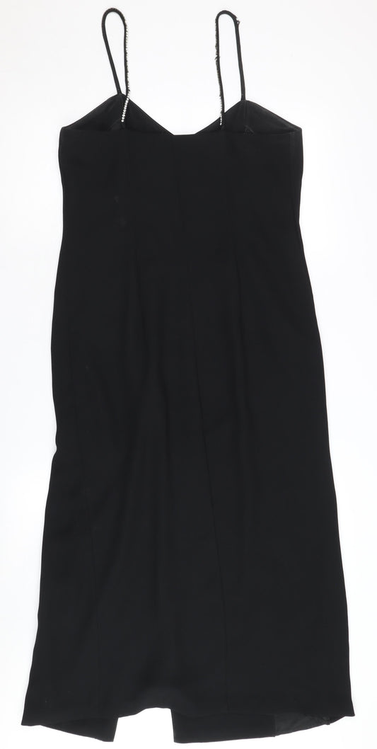 Windsmoor Women's Black Slip Dress, Size 10, Party Wear