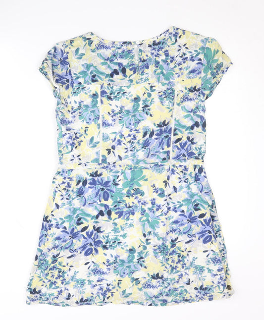 FatFace Women's Multicoloured A-Line Dress Size 8