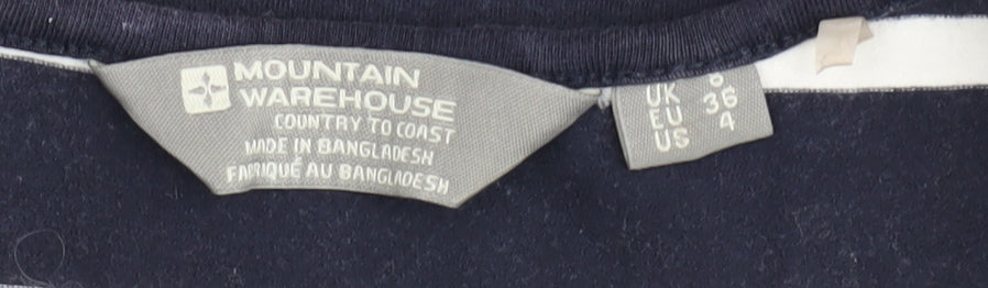 Mountain Warehouse Women's Blue A-Line Striped Dress