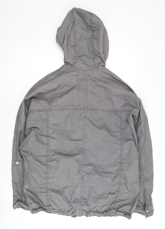 Abercrombie & Fitch Men's Grey Parka Jacket S