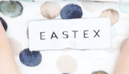 Womens UK Size 10 Eastex Multicoloured Basic Blouse