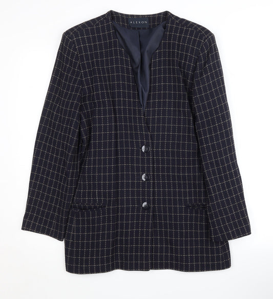 Womens UK Size 12 Alexon Regular Blue Blazer