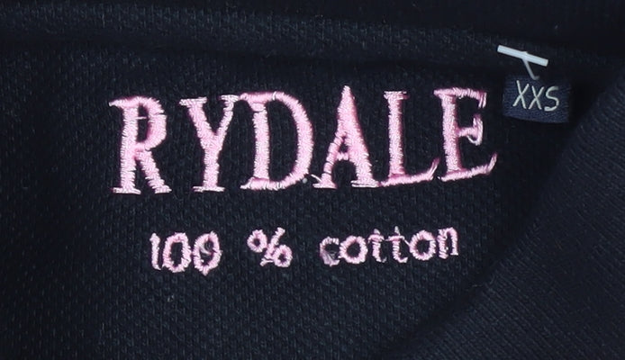 Womens UK Size 2XS Rydale Pink Basic Polo