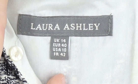 Laura Ashley Women's Grey Sheath Dress Size 14