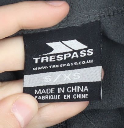 Trespass Men's Black Pullover Sweatshirt, Size S, 1/4 Zip