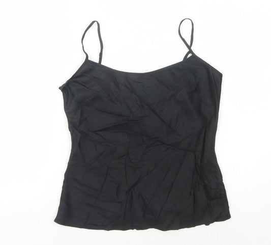 Womens UK Size 8 EAST Black Camisole Tank