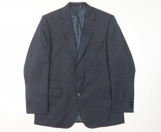 Marks & Spencer Men's Blue Suit Jacket, 42, Classic Fit