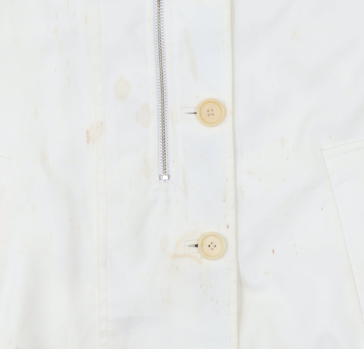 BCBGMAXAZRIA Women's Ivory Jacket, Size S, Button & Zip