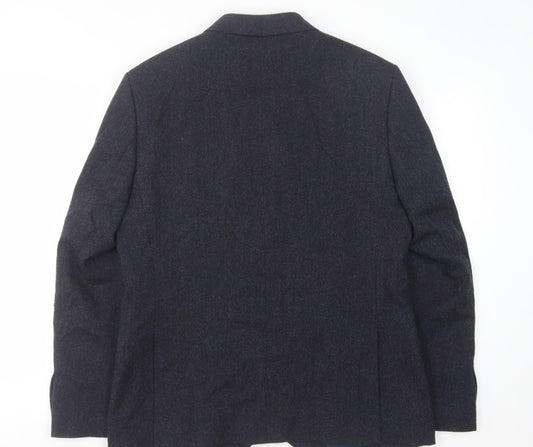 Mens UK Size 40 Marks and Spencer Regular Blue Suit Jacket