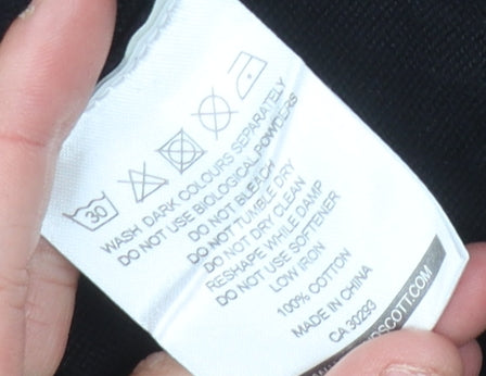 Lyle & Scott Men's Black Pullover Jumper, Size L