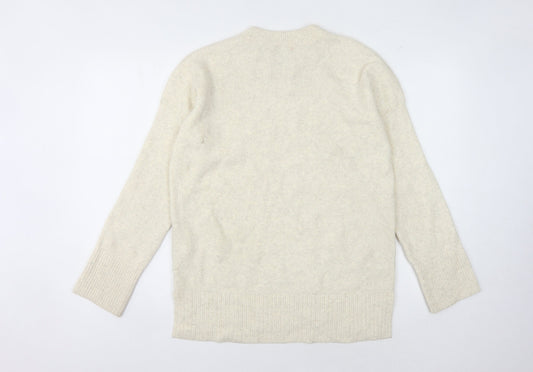 Abercrombie & Fitch Men's Beige Pullover Jumper Size S