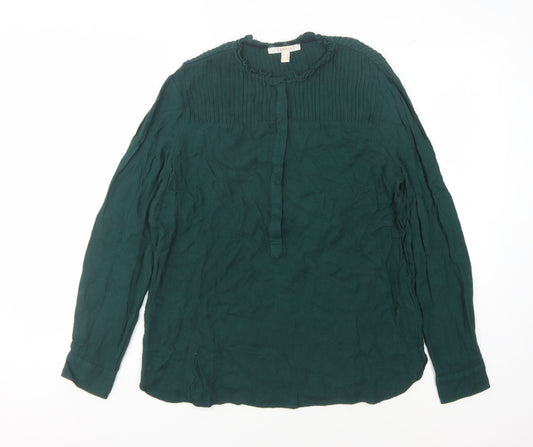 Womens UK Size 10 Esprit Green Basic Blouse