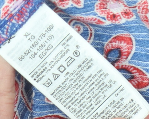 GAP Women Multicoloured XL Floral Blouse Sleeveless