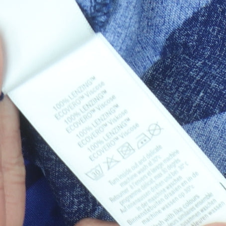 Hush Women's Blue Striped V-Neck Dress Size 12