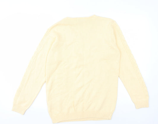 Womens UK Size S Jumper Ivory Pullover Jumper