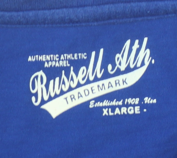 Russell Athletic Men's Blue XL Long Sleeve T-Shirt