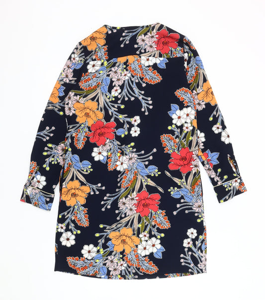 Next Women's Multicoloured Floral Shift Dress, Size 8
