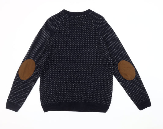 River Island Men's Blue Medium Pullover Jumper