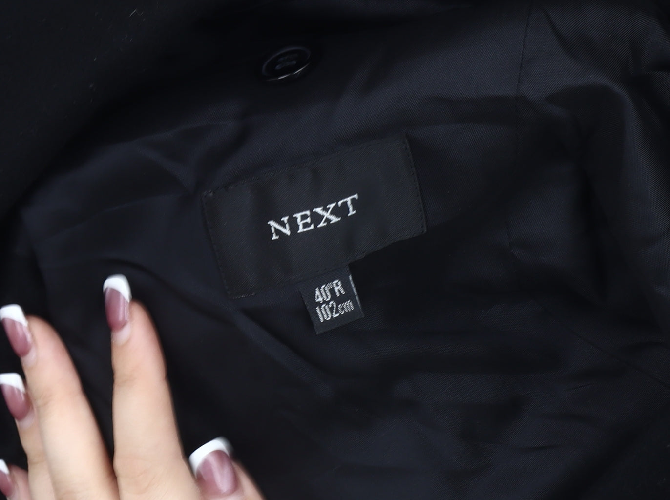 Next Men's Black Blazer Size 40 Regular