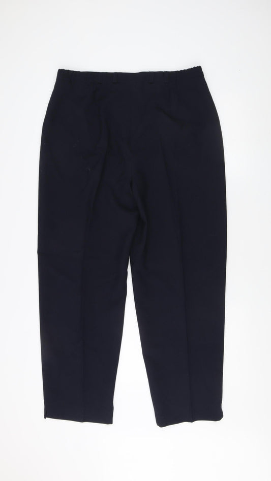 Bonmarché Women's Black Pleated Trousers Size 18