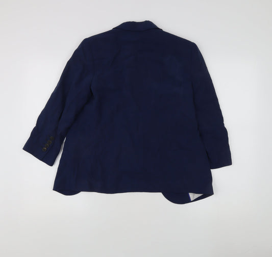 Zara Basic Women's Blue Blazer, Size S, Regular Fit