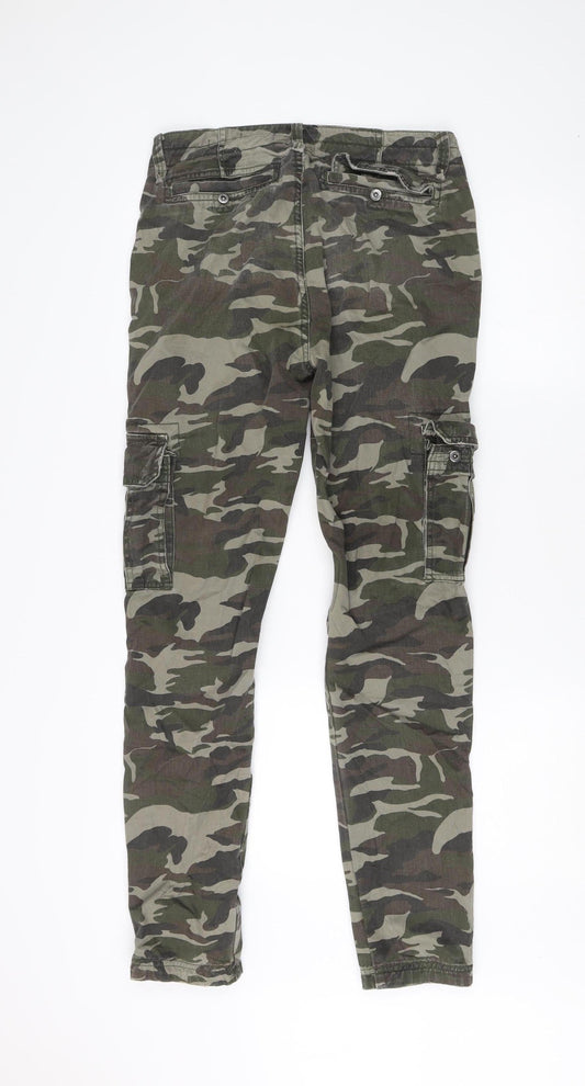 Twisted Soul Men's Green Camo Cargo Jeans Size 30