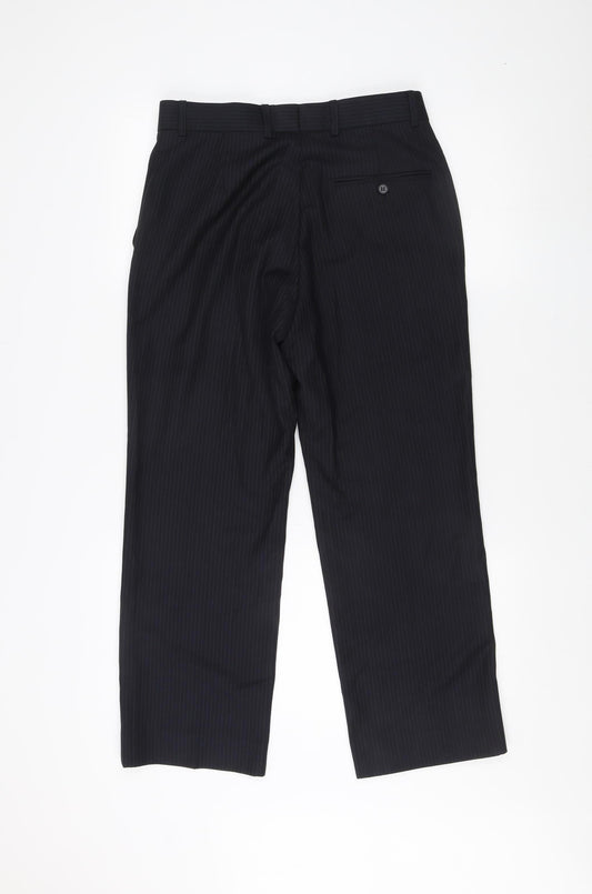 STVDIO Men's Black Dress Pants 30in Waist Formal Trousers