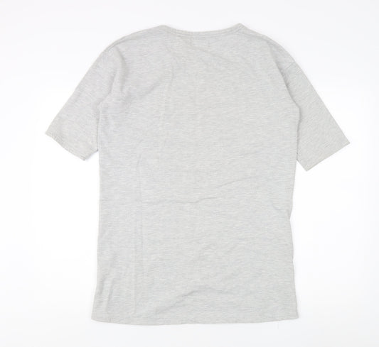 New Look Women's Grey Crew Neck T-Shirt, Size 12