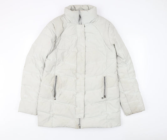Womens UK Size 12 Mountain Warehouse Grey Puffer Jacket