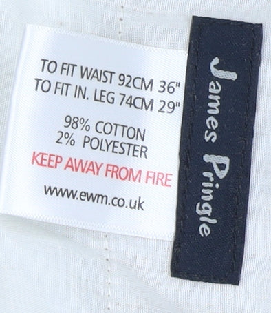 James Pringle Men's Beige Corduroy Trousers 36R