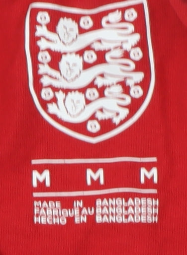 Mens UK Size M England Red T-Shirt