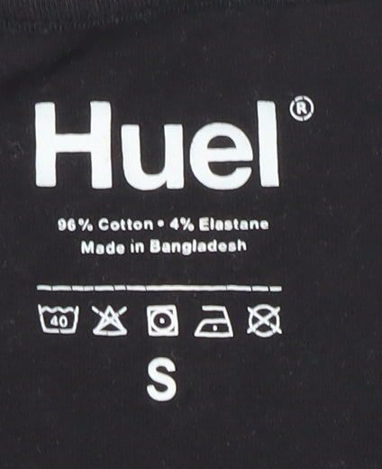 Unisex Adults UK Size S Huel Black Basic T-Shirt