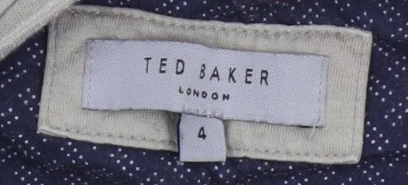 Womens UK Size L Ted Baker Beige Basic T-Shirt