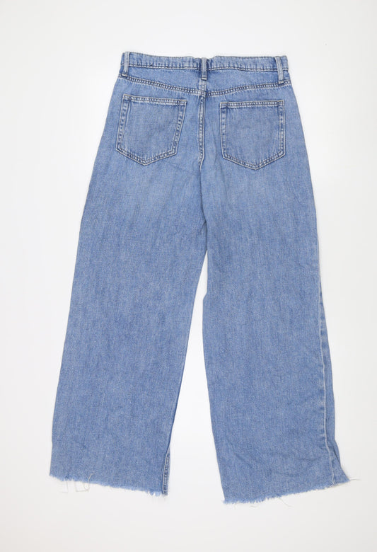 Gap Men's Blue Wide-Leg High-Rise Jeans Size 8