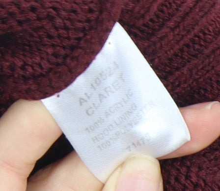 Cotton Traders Women's Claret Hooded Cardigan Size 10/12