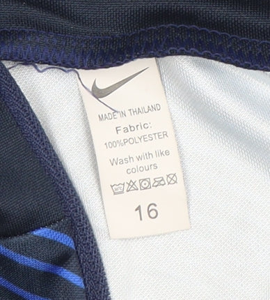Nike Boys' Blue Football Pullover, 16 Years, Sports Style
