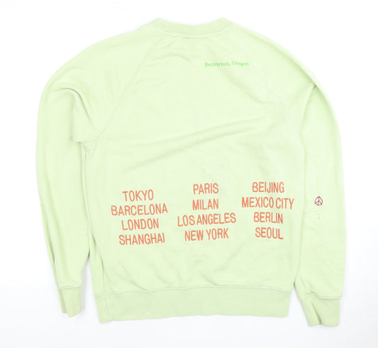 Nike Unisex Green Crew Neck Pullover Sweatshirt S