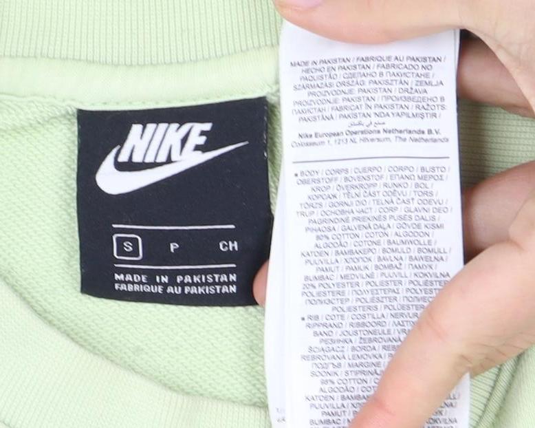 Nike Unisex Green Crew Neck Pullover Sweatshirt S