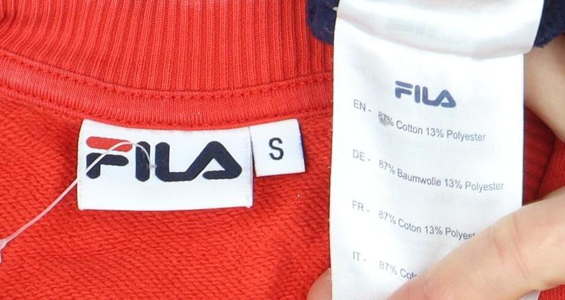 Mens UK Size S FILA Multicoloured Pullover Sweatshirt