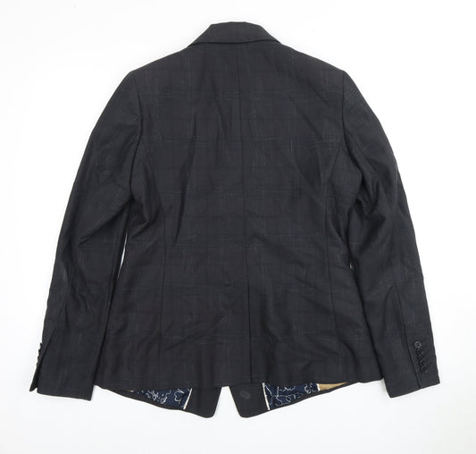Next Women's Black Double-Breasted Suit Jacket Size 14