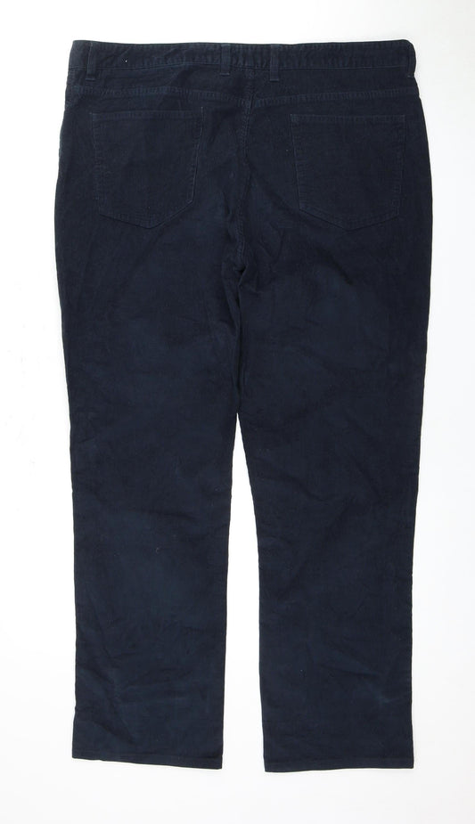 John Lewis Blue 38R Men's Corduroy Trousers