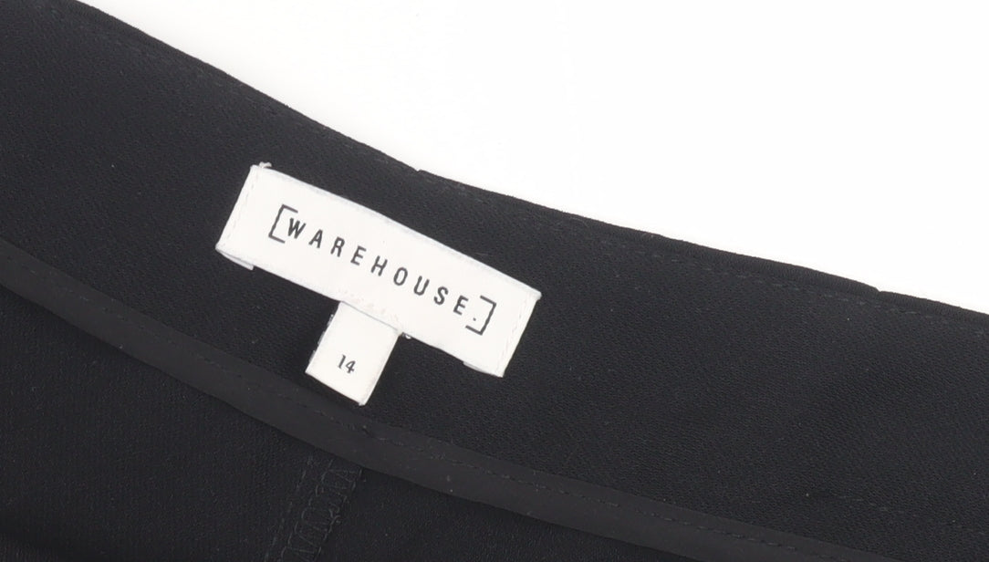 Womens UK Size 14 Warehouse Black Trousers